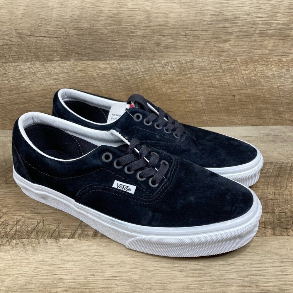 VANS Era Pig Suede Nine Iron Black Sneakers VERY RARE Mens 7.5 Womens 9 NEW